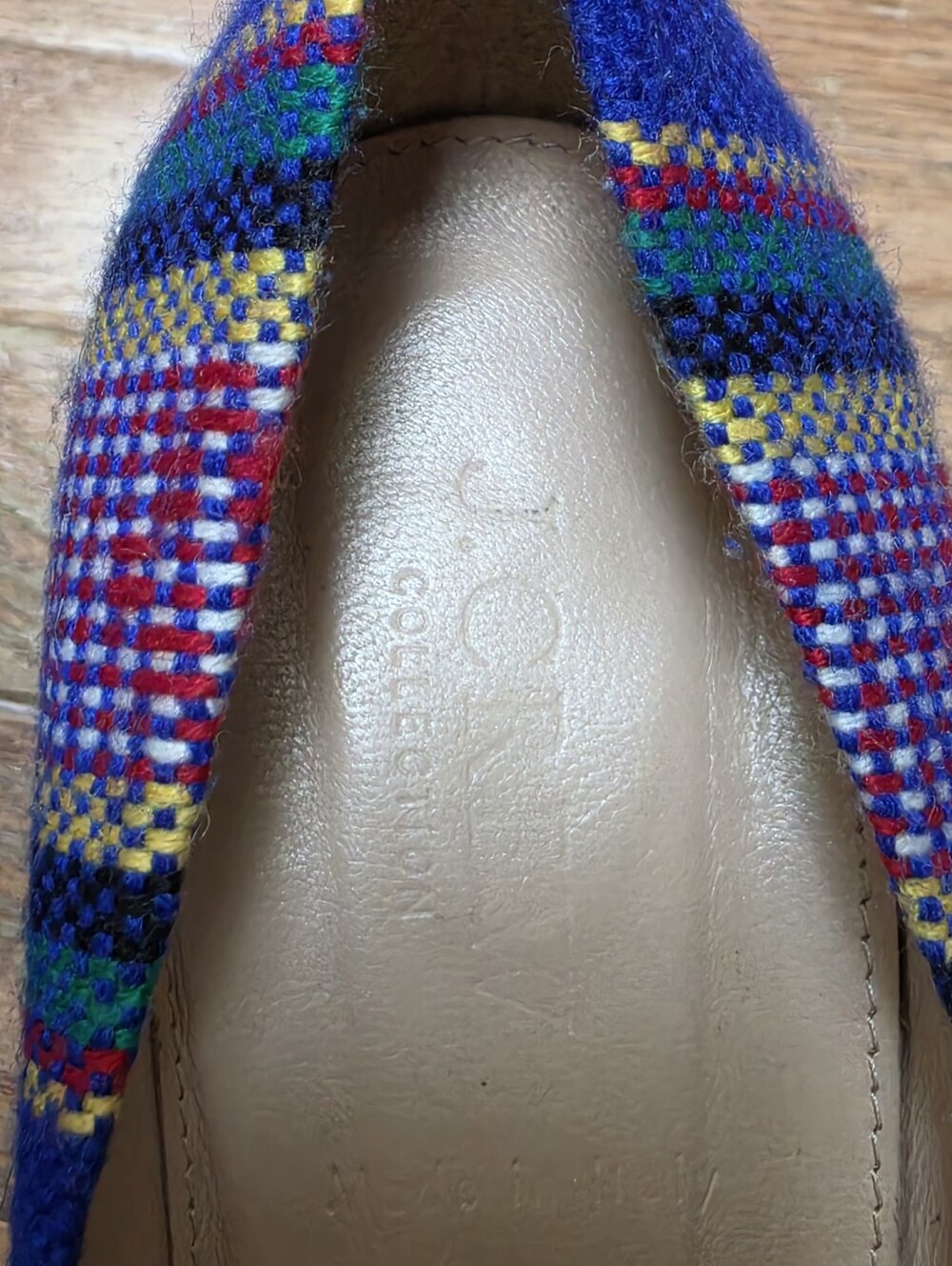 Rare! J.Crew Collection Woven Stripe Block Heel Pumps - Made in Italy, Size 8 - Picture 5 of 6